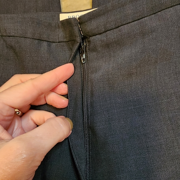 Brooks 346 EUC gray lightweight wool blend pants 10 - Picture 2 of 9